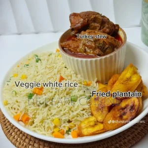 Fried rice and chicken
